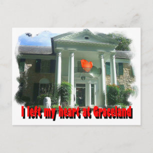Carte Postale J'ai laissé mon coeur chez Graceland