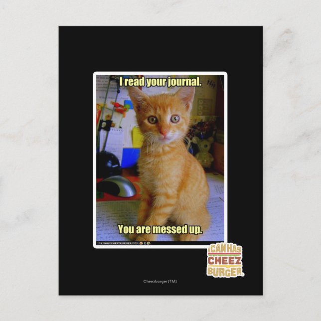 Carte Postale J'ai lu votre journal (Devant)