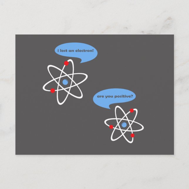Carte Postale J'Ai Perdu Une Science Électronique (Devant)