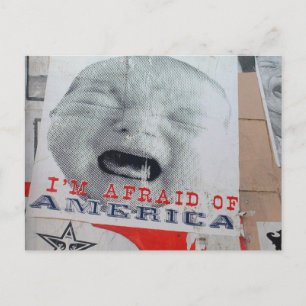 Carte Postale J'ai peur de l'Amérique