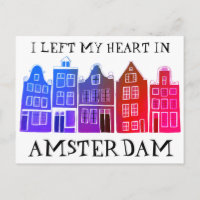 J'ai quitté mon coeur à Amsterdam Holland Canal Ma