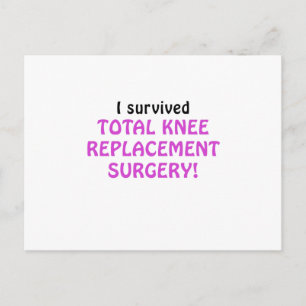Carte Postale J'Ai Survécu À La Chirurgie Totale De Remplacement