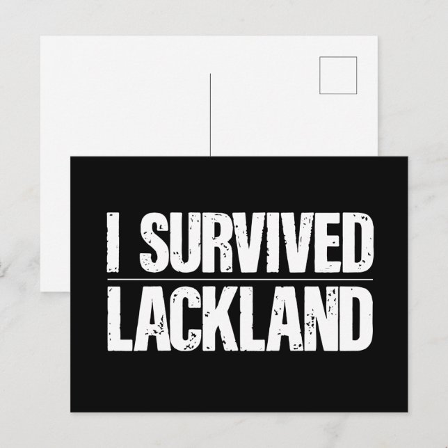 Carte Postale J'ai survécu à l'entraînement militaire de base de (Devant / Derrière)