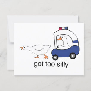 Carte Postale J'Ai Trop Mal Drôle L'Humour De La Police Des Oies