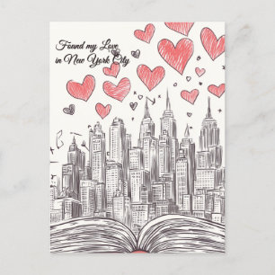 Carte Postale J'ai trouvé mon amour à New York la Saint-Valentin