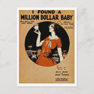 Carte Postale J'Ai Trouvé Un Million De Dollars De Bébé
