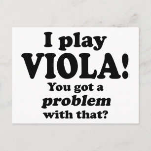 Carte Postale J'ai un problème avec ça, Viola