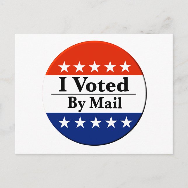 Carte Postale J'Ai Voté Par Courrier (Devant)