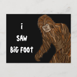 Carte Postale J'Ai Vu De Gros Pieds