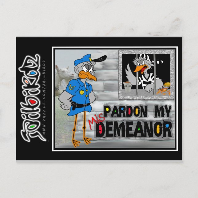 Carte Postale Jailbird Postcard (Devant)