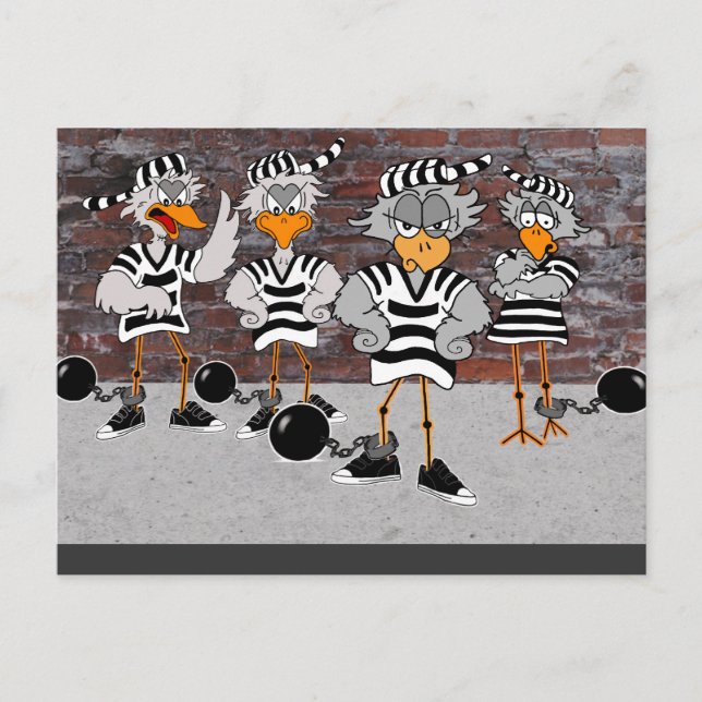 Carte Postale Jailbird Postcard (Devant)