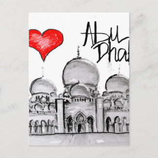Carte Postale J'aime Abu Dhabi