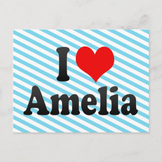Carte Postale J'aime Amelia
