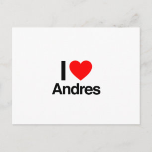 Carte Postale j'aime andres