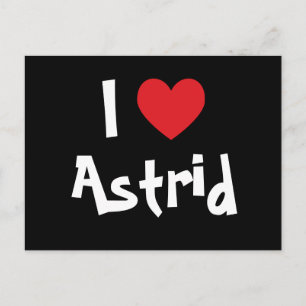 Carte Postale J'aime Astrid