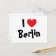 Carte Postale J'aime Berlin (Devant/Arrière en situation)