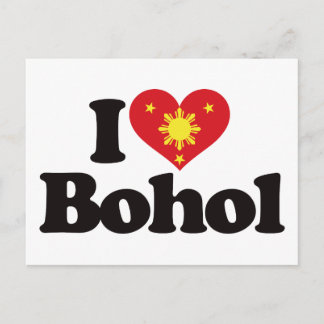 Carte Postale J'aime Bohol