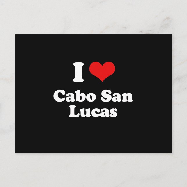 CARTE POSTALE J'AIME CABO SAN LUCAS (Devant)