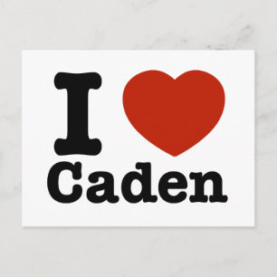 Carte Postale J'aime Caden