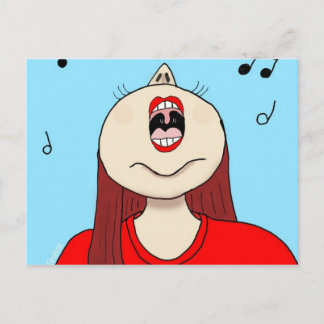 Carte Postale J'aime chanter