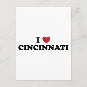 Carte Postale J'aime Cincinnati Ohio