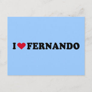 CARTE POSTALE J'AIME FERNANDO