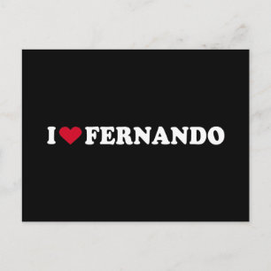CARTE POSTALE J'AIME FERNANDO