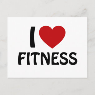 Carte Postale J'aime Fitness