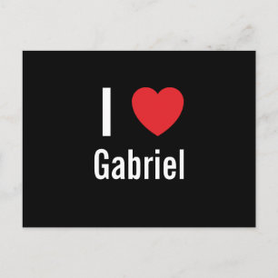 Carte Postale J'aime Gabriel
