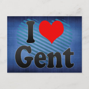 Carte Postale J'Aime Gent, Belgique. Ik Hou Van Gent, Belgique