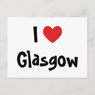 Carte Postale J'aime Glasgow