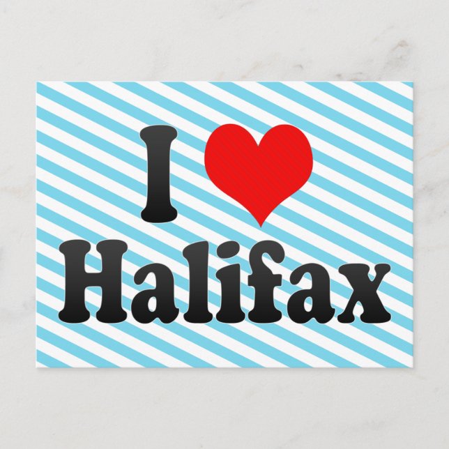 Carte Postale J'Aime Halifax, Canada. I Love Halifax, Canada (Devant)