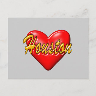 Carte Postale J'aime Houston
