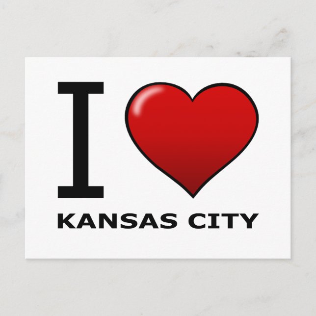 CARTE POSTALE J'AIME KANSAS CITY,KS - KANSAS (Devant)