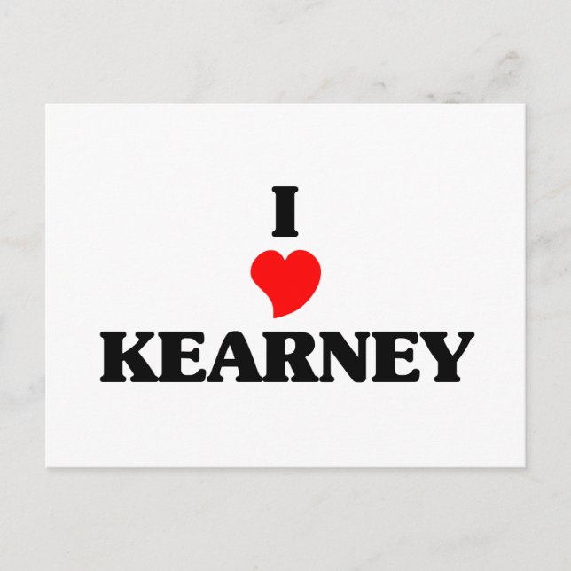 Carte Postale J'aime Kearney (Devant)