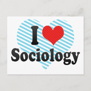 Carte Postale J'aime la sociologie