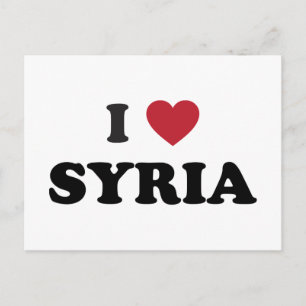 Carte Postale J'aime la Syrie