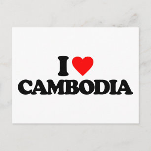 CARTE POSTALE J'AIME LE CAMBODGE