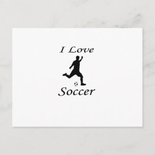 Carte Postale J'Aime Le Football