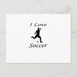 Carte Postale J'Aime Le Football