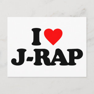 CARTE POSTALE J'AIME LE J-RAP