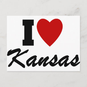 Carte Postale J'aime le Kansas