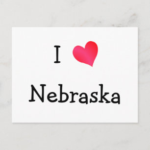 Carte Postale J'aime le Nebraska