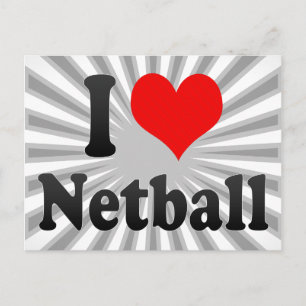 Carte Postale J'aime le Netball