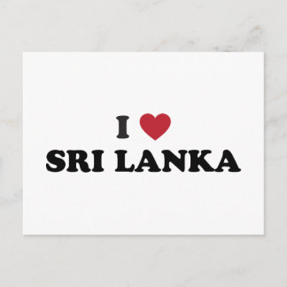 Carte Postale J'aime le Sri Lanka