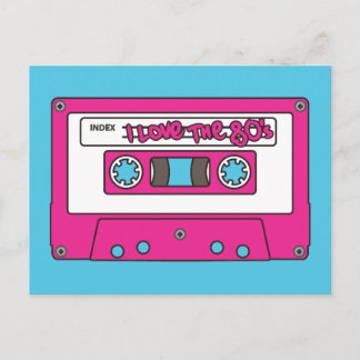 Carte Postale J'aime les années 80