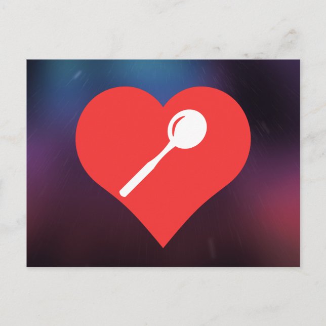 Carte Postale J'Aime Les Cuillères À Thé (Devant)