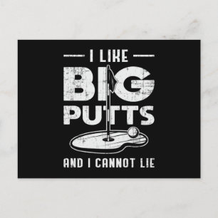 Carte Postale J'Aime Les Gros Putts Et Je Ne Peux Pas Mentir Gol