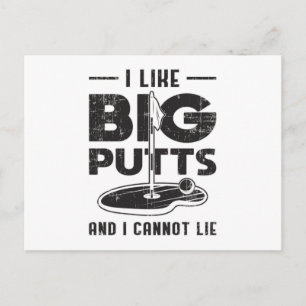 Carte Postale J'Aime Les Gros Putts Et Je Ne Peux Pas Mentir Gol