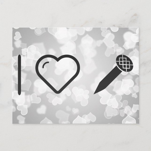 Carte Postale J'aime les ongles (Devant)